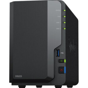 NAS Synology DS223 2 Bahías Realtek 1.7GHz 2GB DDR4