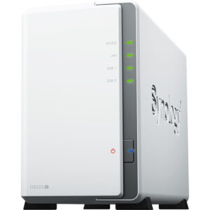 NAS Synology DS223J 2 Bahías Realtek 1.7GHz 1GB DDR4